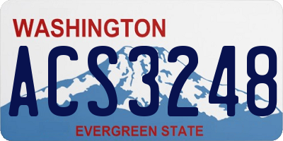WA license plate ACS3248