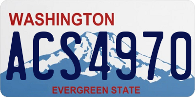 WA license plate ACS4970
