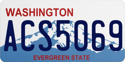 WA license plate ACS5069