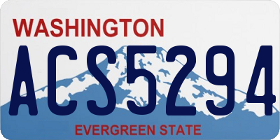 WA license plate ACS5294