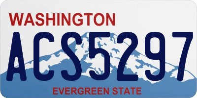 WA license plate ACS5297