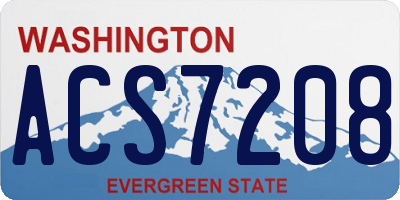 WA license plate ACS7208