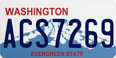 WA license plate ACS7269