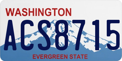 WA license plate ACS8715
