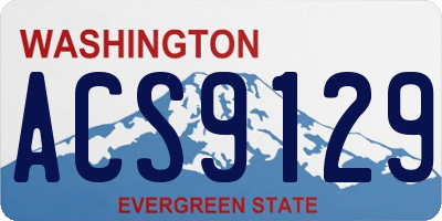 WA license plate ACS9129