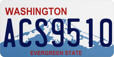 WA license plate ACS9510