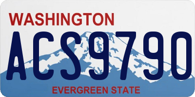WA license plate ACS9790