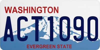 WA license plate ACT1090