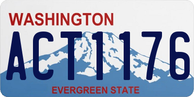 WA license plate ACT1176