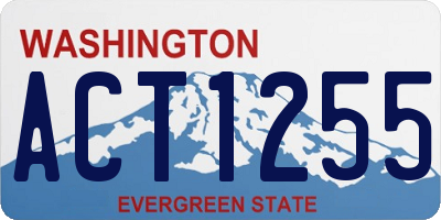 WA license plate ACT1255