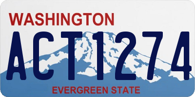 WA license plate ACT1274