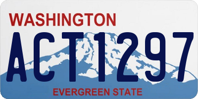 WA license plate ACT1297