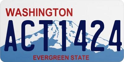 WA license plate ACT1424