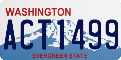 WA license plate ACT1499