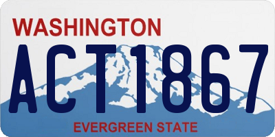 WA license plate ACT1867