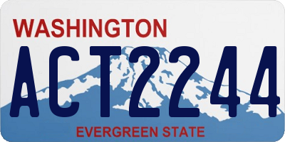 WA license plate ACT2244