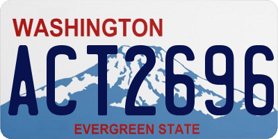 WA license plate ACT2696