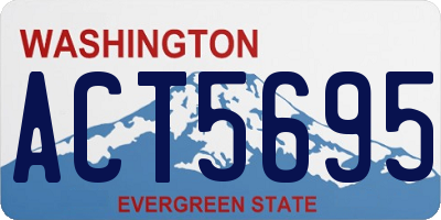 WA license plate ACT5695