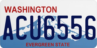 WA license plate ACU6556