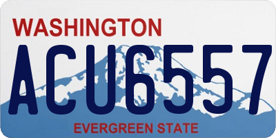 WA license plate ACU6557