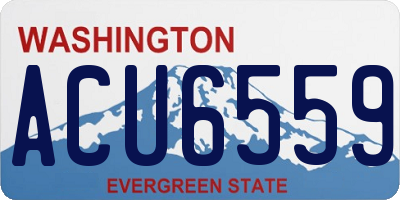 WA license plate ACU6559