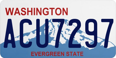 WA license plate ACU7297