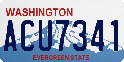 WA license plate ACU7341