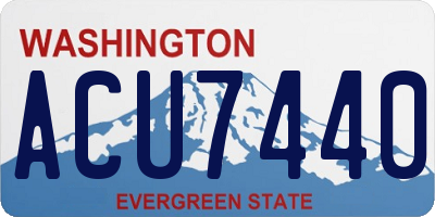 WA license plate ACU7440