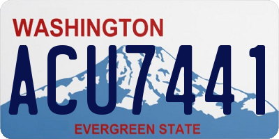 WA license plate ACU7441
