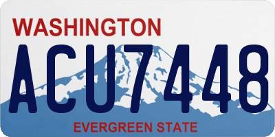 WA license plate ACU7448