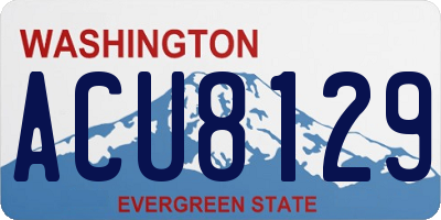 WA license plate ACU8129