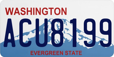 WA license plate ACU8199