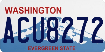 WA license plate ACU8272
