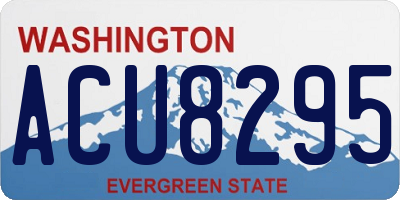 WA license plate ACU8295