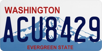 WA license plate ACU8429