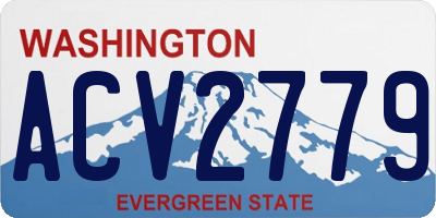 WA license plate ACV2779