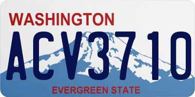 WA license plate ACV3710