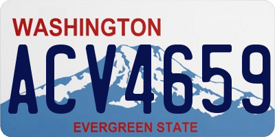 WA license plate ACV4659