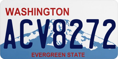 WA license plate ACV8272