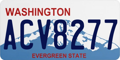 WA license plate ACV8277