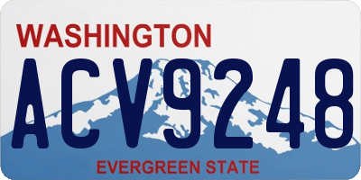 WA license plate ACV9248