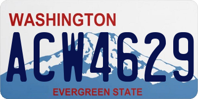 WA license plate ACW4629