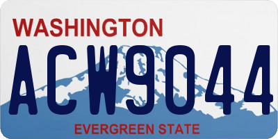 WA license plate ACW9044