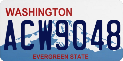 WA license plate ACW9048