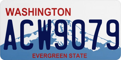 WA license plate ACW9079