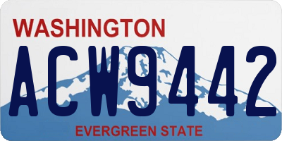 WA license plate ACW9442