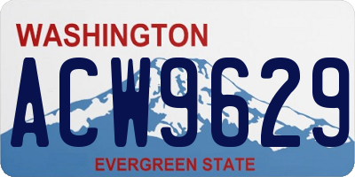 WA license plate ACW9629