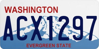 WA license plate ACX1297