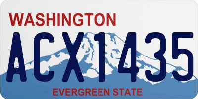 WA license plate ACX1435