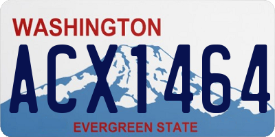 WA license plate ACX1464